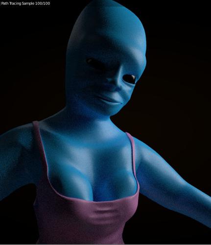 Strange Alien girl preview image